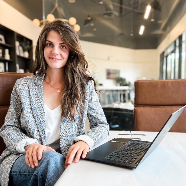 HR Consultant with laptop